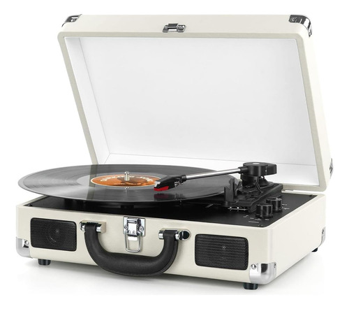 Player De Disco De Vinilo Tirnable Inalámbrico Bluetooth De