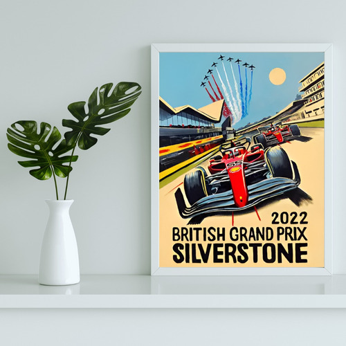 Formula 1 Silverstone---cuadro Decorativo Habitación 