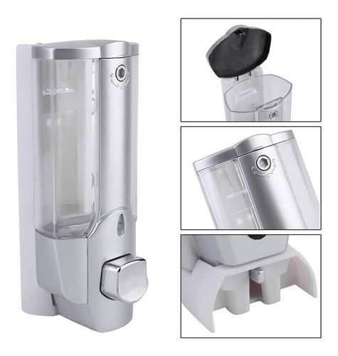 Imagen 4 de 9 de Dispensador De Jabón Líquido Despachador Locion Estéril 350m
