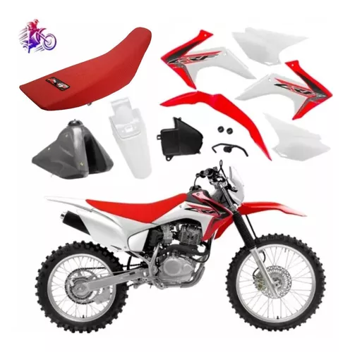 Kit Adesivo Moto Cross Trilha Xr 200 - Verde e Branco