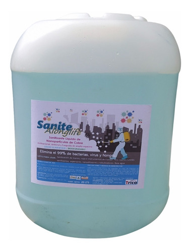 Liquido Sanitizante, Viricida, Bactericida Sanite 20 Lts