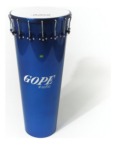 Timbal Gope Alumínio 14 Pol 90cm Selfie Azul 16 Afinações