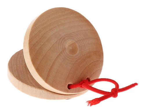 Imagen 6 de 11 de 5x Par De Castañuelas De Lisas Para Niños, Instrumentos De