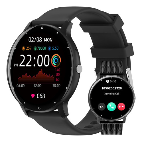 Reloj Deportivo Smart Watch Zl02pro Black Bluetooth Call 1.2