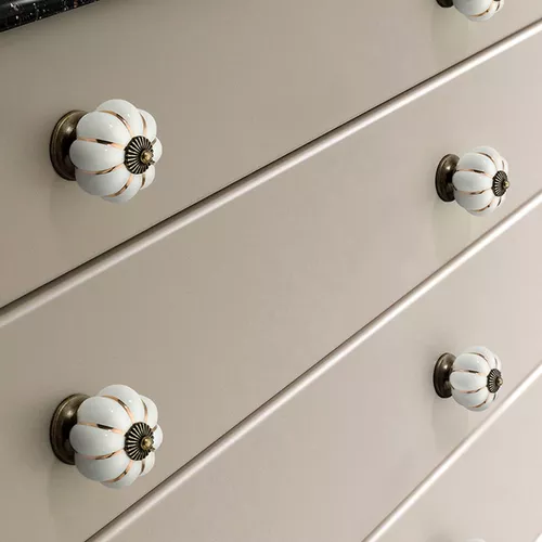Tirador de armario de cocina, tiradores de puerta de armario, 2 tiradores  de cajón blancos en forma de T, tirador de muebles de aleación de aluminio