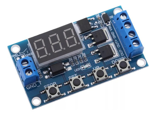 Timer Temporizador Relé 6v-30v Dc Ajustável Até 999 Minutos