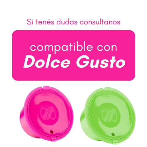 Imagen 2 de 2 de Capsulas Dolce Gusto Recargables Ecologicas X4 Caffettino