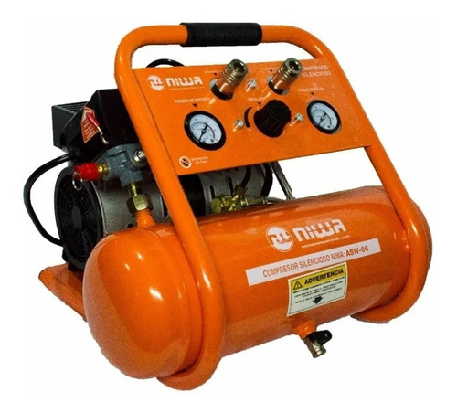 Compresor de aire Silenciosos Niwa ASW-6 3/4 monofásico 6L 0.68hp