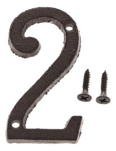 Número De Puerta De Casa De Hierro Forjado 3pcs Número De