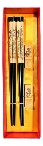 Set De Palillos Chinos De Bambú 2 Pares Variedades - Lireke