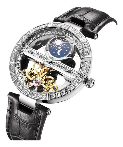 Reloj Mecánico Senors Skeleton Moon Phase