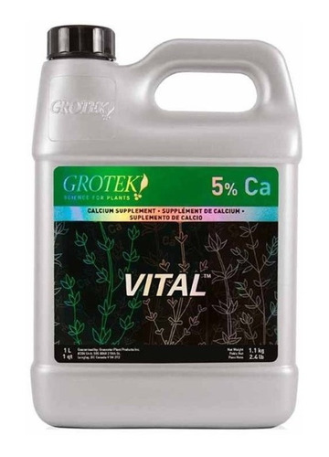 Vital 500ml Grotek (calcio Orgánico Fortalece Plantas) 