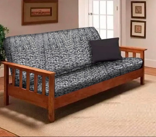 Funda Para Colchon De Futon Con Cierre Chenille Jaspeado