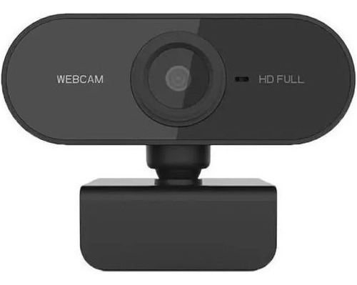 Full Hd 1080p Webcam Microfone Visão Computador Câmera Usb Cor Preto