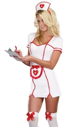 Disfraz De Enfermera Sexy Para Mujer Talla: M Halloween