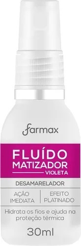 Fluído Matizador Violeta 30ml Desamarelador Farmax