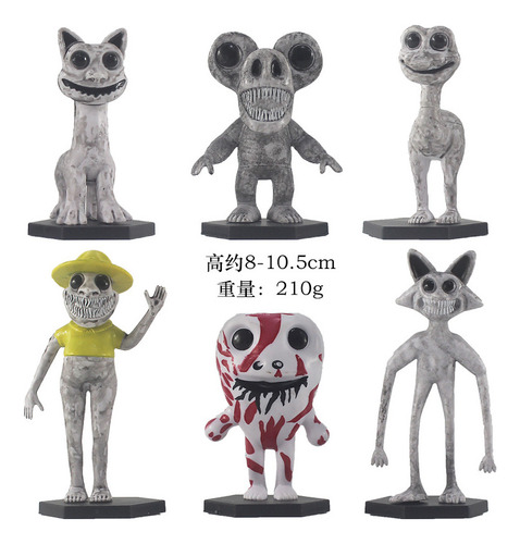 Juego De 6 Piezas Zoonomaly Toys Horror Game Zoo Cat Animal