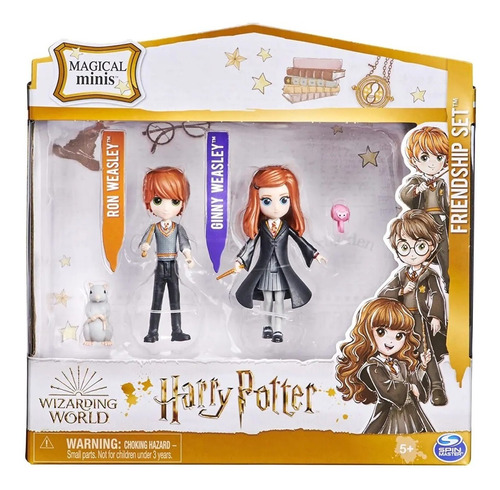 Bonecos Harry Potter Set Da Amizade Gina E Rony Weasley 2623