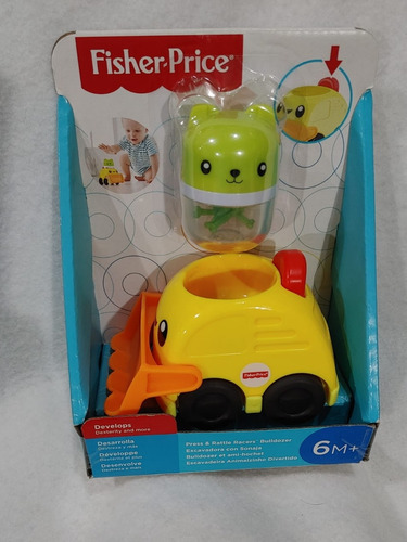 Fisher-price Excavadora Con Sonaja Para Bebés