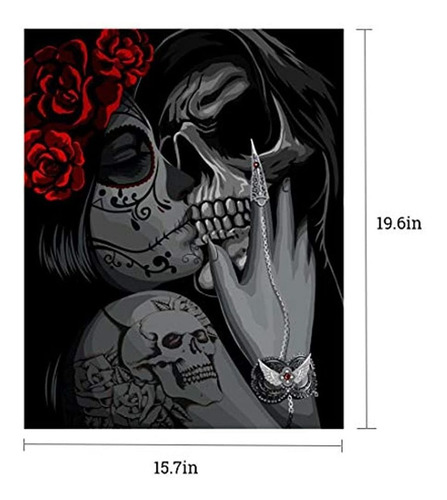 Imagen 3 de 7 de Kit De Pintura Al Óleo Para Halloween, 16x20in, Marca Pyle