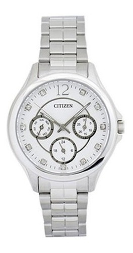 Reloj Citizen Dama Ed814057a Multifunción Acero