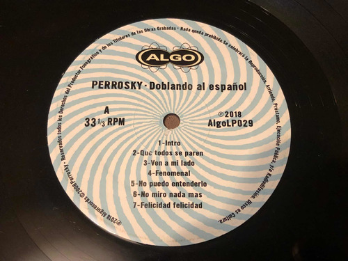 Vinilo Perrosky Doblando Al Español Solo Para Decorar