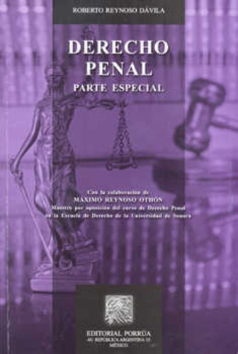 Libro Derecho Penal Parte Especial Editorial Porrua Reynoso