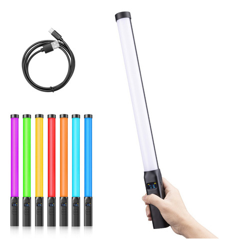 Tubo De Luz De Mão Ulanzi Vl119 Rgb Led V Varita De Luz