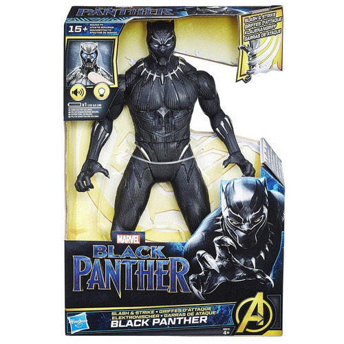 Marvel Pantera Negra Figura Electronica Luz Sonido Tor E0870