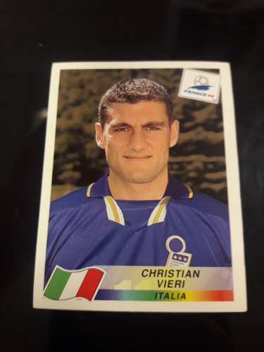 Mundial Francia 1998. Figurita N° 99 Christian Vieri. Mira!!