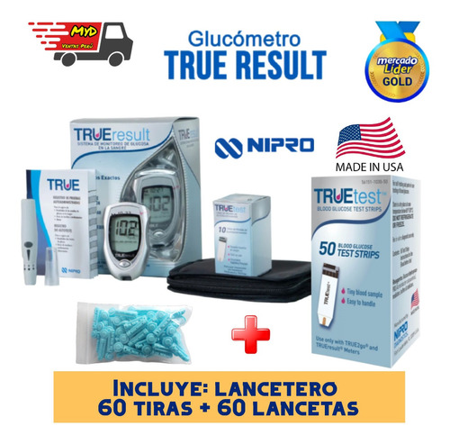 Glucometro Nipro Con Tiras Y Lancetas Nuevo Modelo 