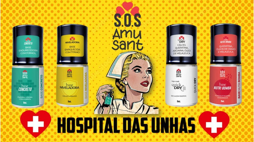 Kit Com 24 Base Concreto Endurecedora Com Formol Sos Amusant