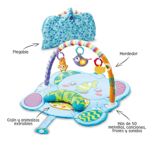 Gimnasio Y Mantita Para Bebe 3 En 1 Vtech Baby Luz Y Sonido