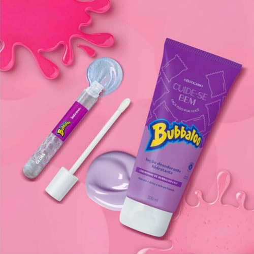 Creme Corporal Boticário Kit Presente Feminino Bubbaloo Uva