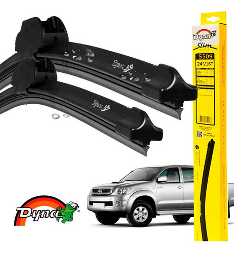 Kit Limpador Parabrisas Toyota Hilux 2005 A 2015 Original