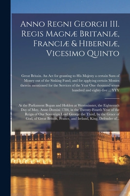 Libro Anno Regni Georgii Iii. Regis Magnã¦ Britaniã¦, Fra...