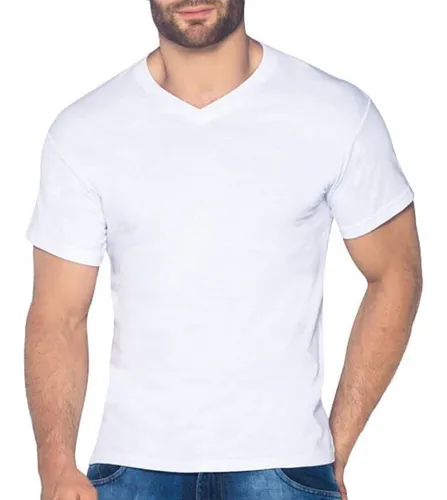 Camiseta Blanca Hombre Cuello V