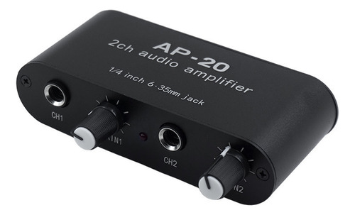Amplificador De Micrófono De Doble Canal Ap-20 Para Live S
