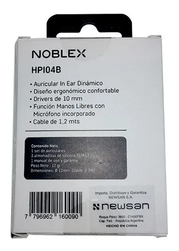 Noblex hpi04b hot sale