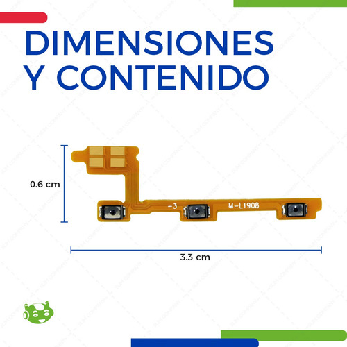 Flexor Encendido Volumen Compatible Con Honor 8x Jsn-l23