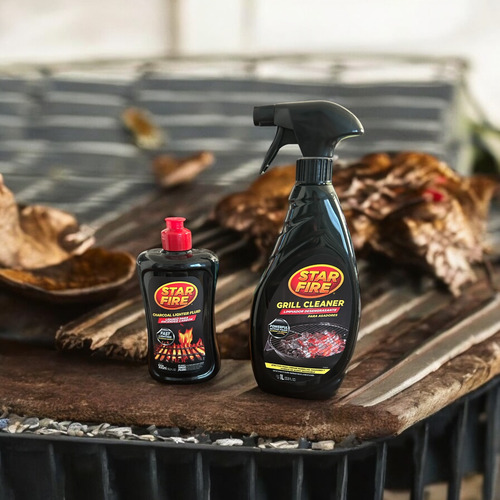 Líquido Para Encender Fuego + Desengrasante De Asador Kit