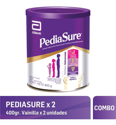 Pediasure En Polvo 400 Gr Pack X 2un. Chocolate Vainilla