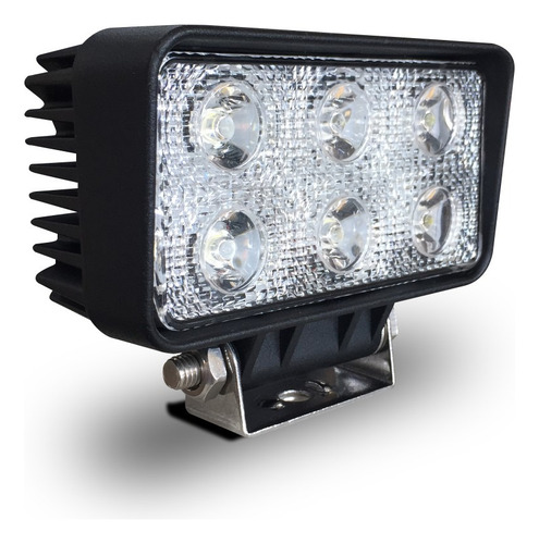 Faro Pirata Rectangular 6 Led 12v