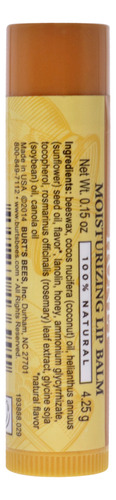 Bálsamo Labial Burts Bees Honey Hidratante Unisex 4,4 Ml