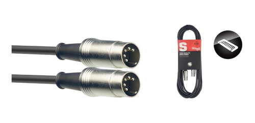 Cable Stagg Smd3 Midi - Midi 3 Metros Tecado Sintetizador