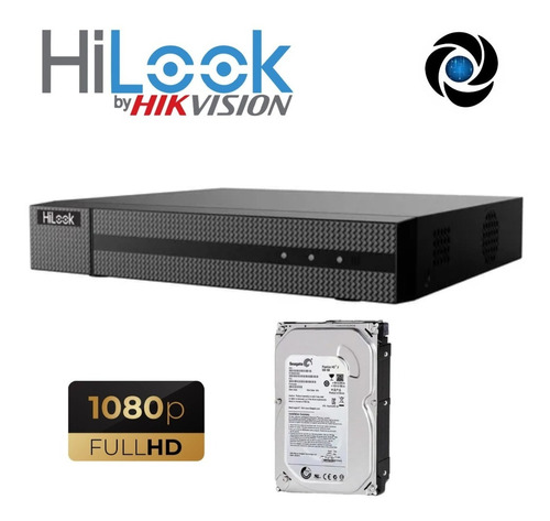 Imagen 1 de 8 de Dvr 4ch Hikvision 1080p Full Hd Cctv Hdmi Vga + Disco 500gb