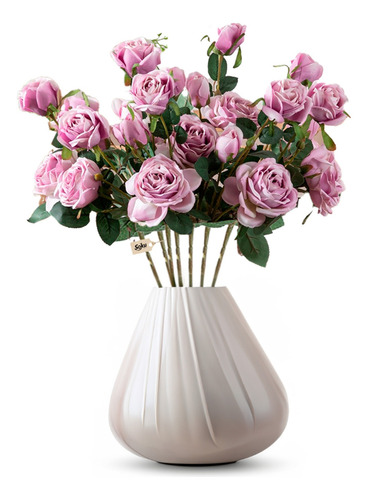Soku Ramo Rosas Flores Boda Decoración Bouquet Extra Grande Color Rosa