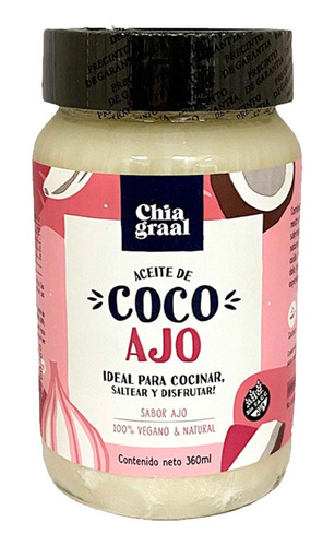 Aceite Coco Chia Graal Sabor Ajo X360ml