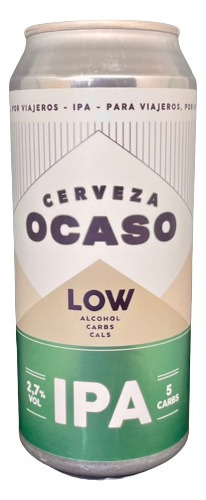 Nueva! Cerveza Ocaso Ipa Low Carb Keto 473ml Artesanal