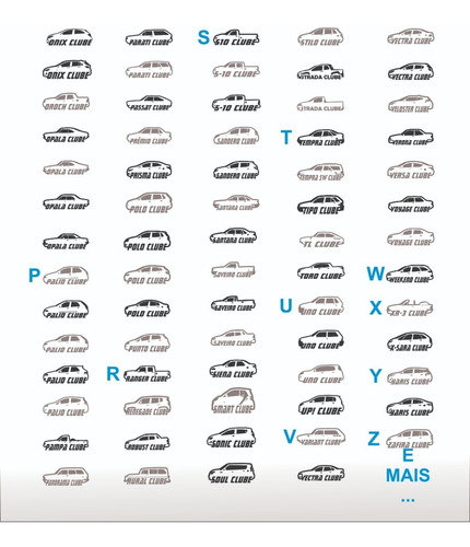 2 Adesivos Decorativos Parabrisa Vw Saveiro Clube - Ceg3